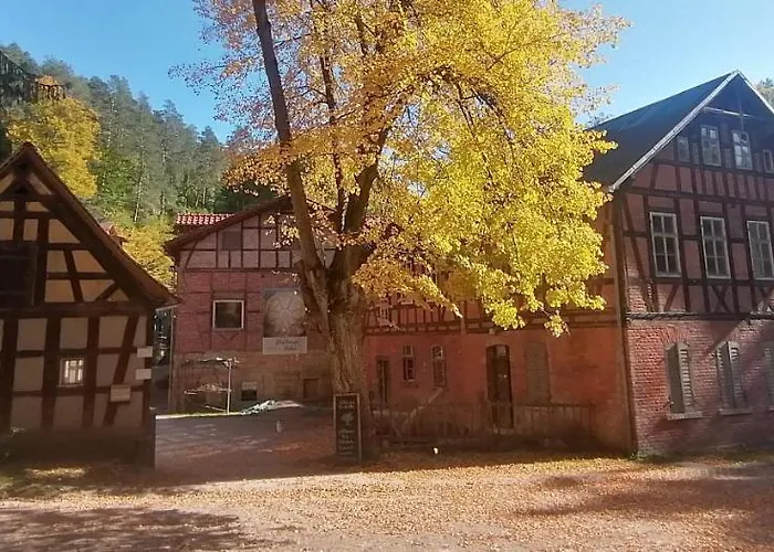 Naturhof-papiermühle 2 Bett-zimmer Rosenrot * Bollberg